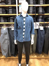 C549 fitting room 2021 spring new mens couples washed denim tooling long sleeve shirt 430916