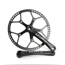 Modified large disc 58T bicycle road tooth disc crank 24 inch folding car aluminum alloy disc