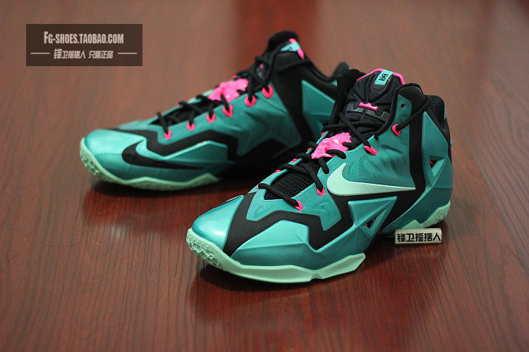 nike lebron xi south beach lbj11南海岸 616175-330