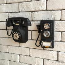 American country European style retro old Cafe Bar shop wall decoration telephone wall hanging wall decoration