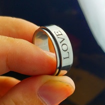 Couple necklace Personality lettering Valentines Day gifts for boyfriend and girlfriend gifts for laser lettering ring necklace