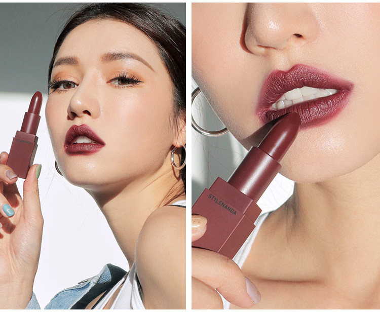 3ce口红南瓜色砖红色吃土色豆沙持久保湿不脱韩国正品116 909 115_7折