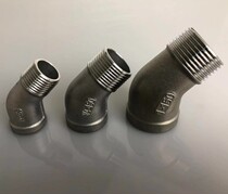 304 stainless steel 45 degree internal and external wire elbow DN15 20 25 internal and external dental water pipe joints 4 minutes 6 minutes 2 inches