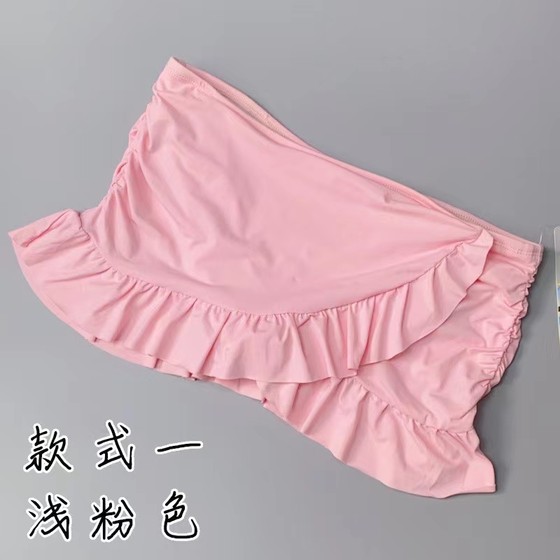 Amber outside the single lady, multi -color covered belly, thin swimming pitch skirt, ruffled split single skirt triangular swimming trunks Amber outside the single lady, multi -color covered belly, thin swimming pitch skirt, ruffled split single skirt triangular swimming trunks