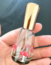 12ml hand-painted perfume bottle empty bottle spray bottle bottle bottle pastoral style vanilla mushroom new gold cover