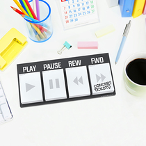 Italian Rocket Walkman button post-it notes) Retro pattern) Office memo planning)Each set of 4 sets