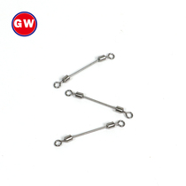 Guangwei fishing accessories metal lead leather seat dead buckle fast dont lead leather seat 8-ring connector fishing supplies fishing gear