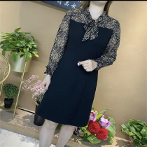 Xiaolin home 2021 spring new fashionable mother dress middle-aged fashion Lady long sleeve temperament dress