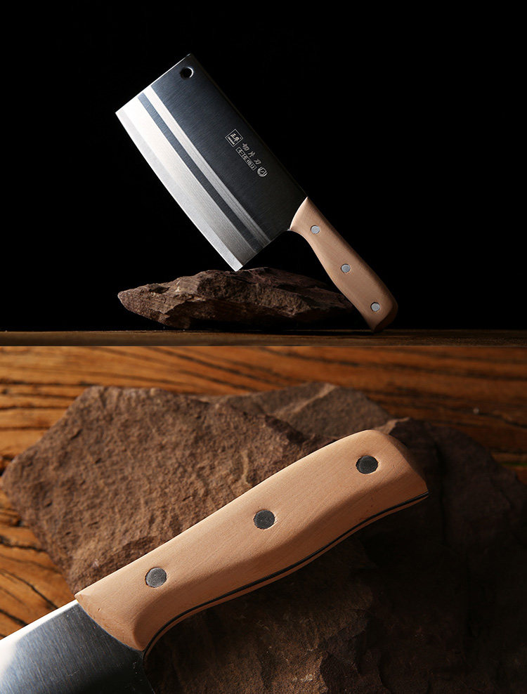 正华超锋利菜刀家用厨师厨房切菜超快锻打不锈钢刀具耐用半年免磨