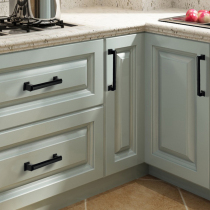 Long handle cabinet door modern simple black cabinet door handle Drawer Wardrobe handle American kitchen cabinet Nordic