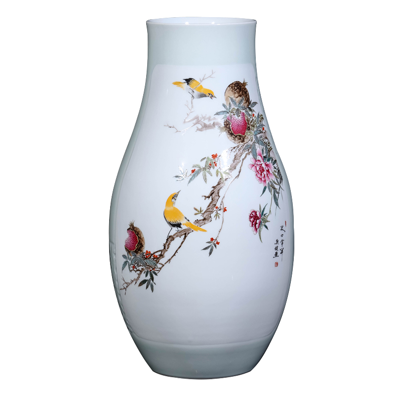 The Master of jingdezhen ceramics hand - made pomegranate vase Chinese sitting room porch TV ark, decoration as furnishing articles