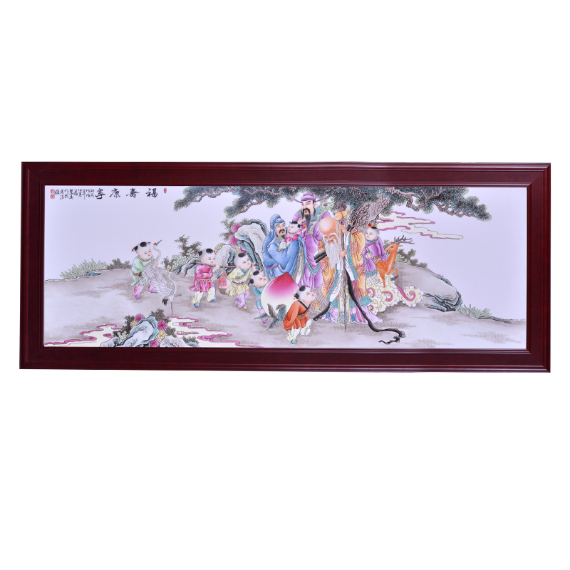 Jingdezhen ceramic masters hand - made porcelain plate painting murals characters Chinese style adornment of the sitting room porch place that hang a picture