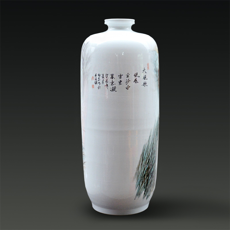 Jingdezhen ceramics Yu Zhao rev master all hand - made enamel vase wind song home handicraft furnishing articles