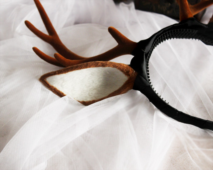精美白色款鹿角,仙气满满