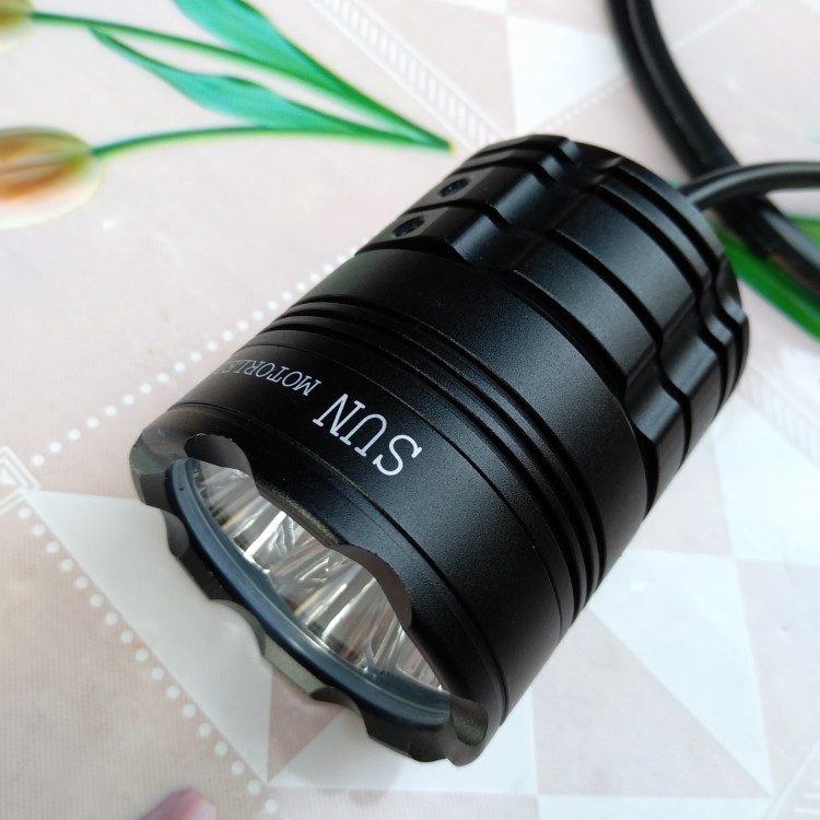 sun摩托车射灯 led强光前大灯宝马外置灯踏板改装辅助12v流氓