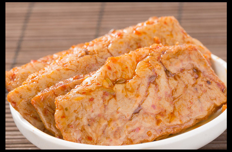 金磨坊手撕素肉卷手撕素肉豆干麻辣香辣豆类制品休闲零食26g20袋