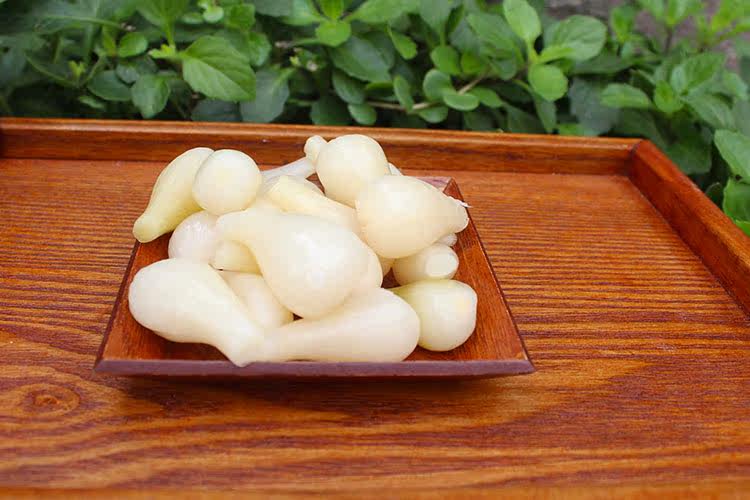 农家传统自制糖醋蒜头冰糖腌制糖蒜头醋泡大蒜头醋泡荞头酸辣荞头