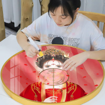 2021 new 5d Diamond painting full of diamond ancient style living room beauty fan Chinese style dot Diamond stickers cross stitch 2020