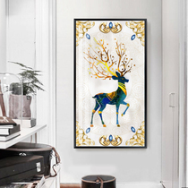 2021 New Cross Stitch Diamond painting 2020 full diamond living room vertical version of elk European Crystal masonry point stickers small