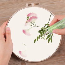 2021 new cross stitch handmade new thread embroidery small diy embroidery ribbon embroidery beginner poke flower needle 2020