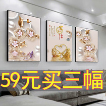 2021 new 5d diamond painting full diamond crystal point diamond living room triptych with frame paste masonry cross stitch 2020
