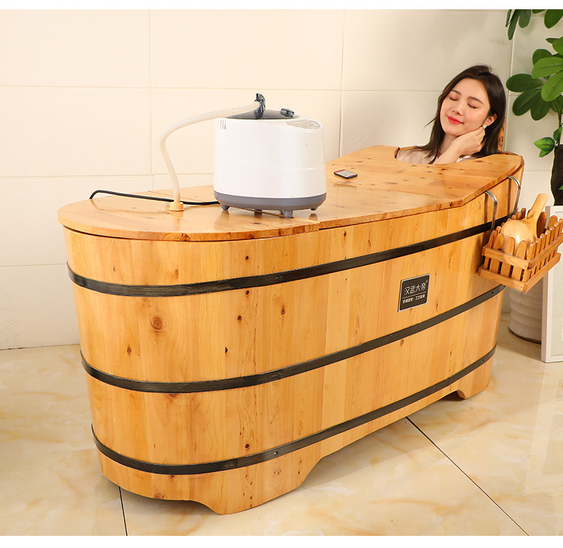 木桶浴桶成人包边熏蒸桶 多规格汗蒸熏蒸桶 可定制沐浴桶一件代发