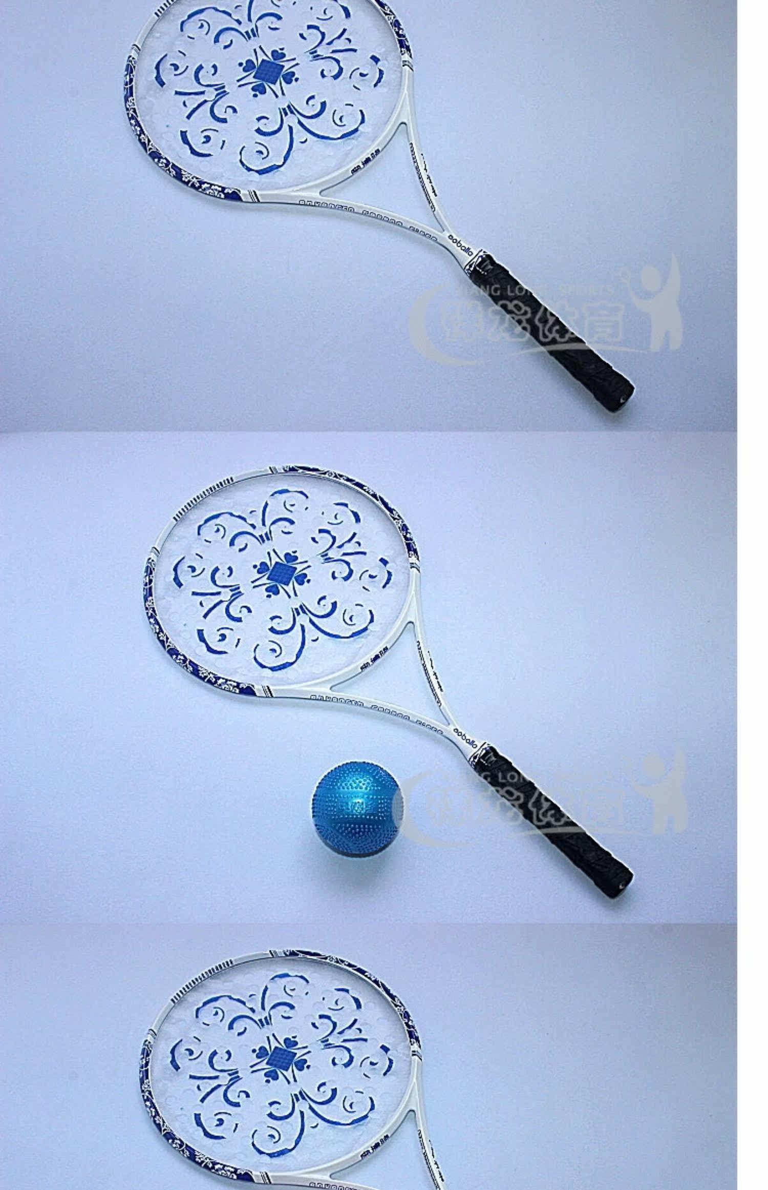 太极柔力球拍初学者套装经典青花瓷升级8号面碳素ac93t