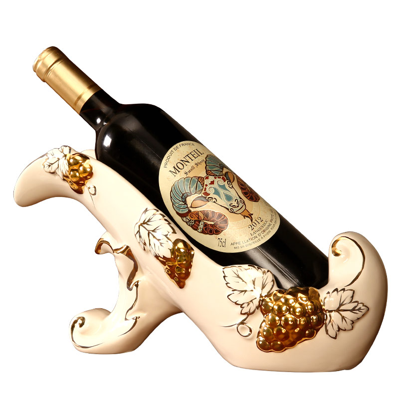 Vatican Sally 's key-2 luxury European - style wine rack furnishing articles of creative household wine bottle ceramic decoration wedding gift