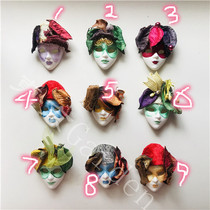 World Travel Commemorates Venice Italy brings back dried flowers painted masks refrigerator tiles