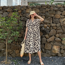 Love Roswell Big code BAO WEN Law style retro long dress temperament 2022 new Summer womens dress Long sleeves Dress Skirt