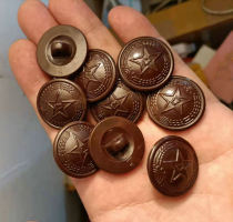 Type 55 coat buckle Eighty-one wheat ear buckle (diameter 26mm)