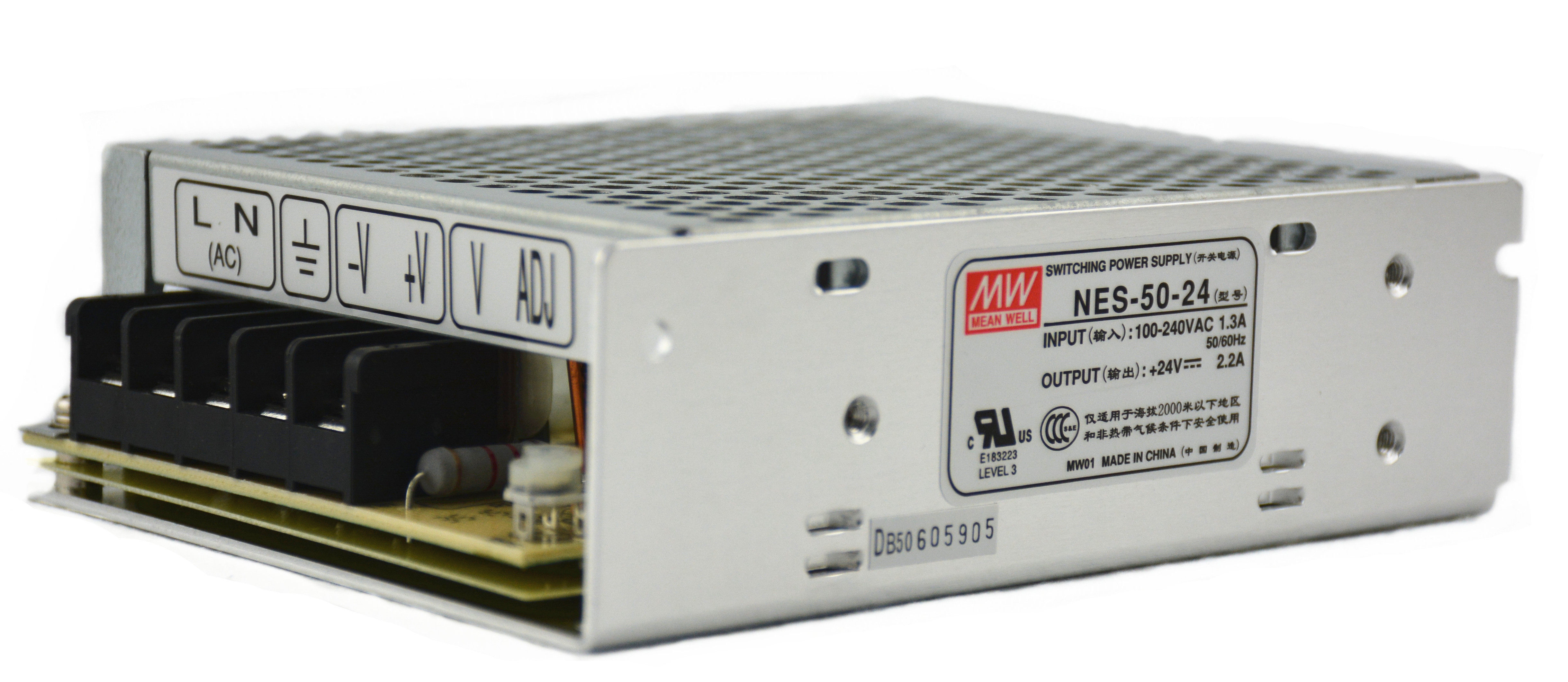 原装正品台湾明纬开关电源nes502424v22a50w质保2年