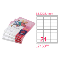Aliavery 63 5*38 1 Mailing Label L7160-100 A4 Laser Print Label