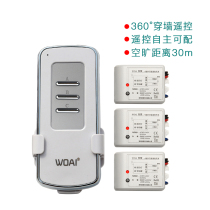 Remote control switch one to three wireless intelligent shake home 3-way LED lamps chandelier ceiling lamp installation 220V I love