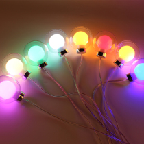 Lantern ball in the ball Colorful lights plug-in outdoor waterproof courtyard landscape shop flashing string lights National Day decoration