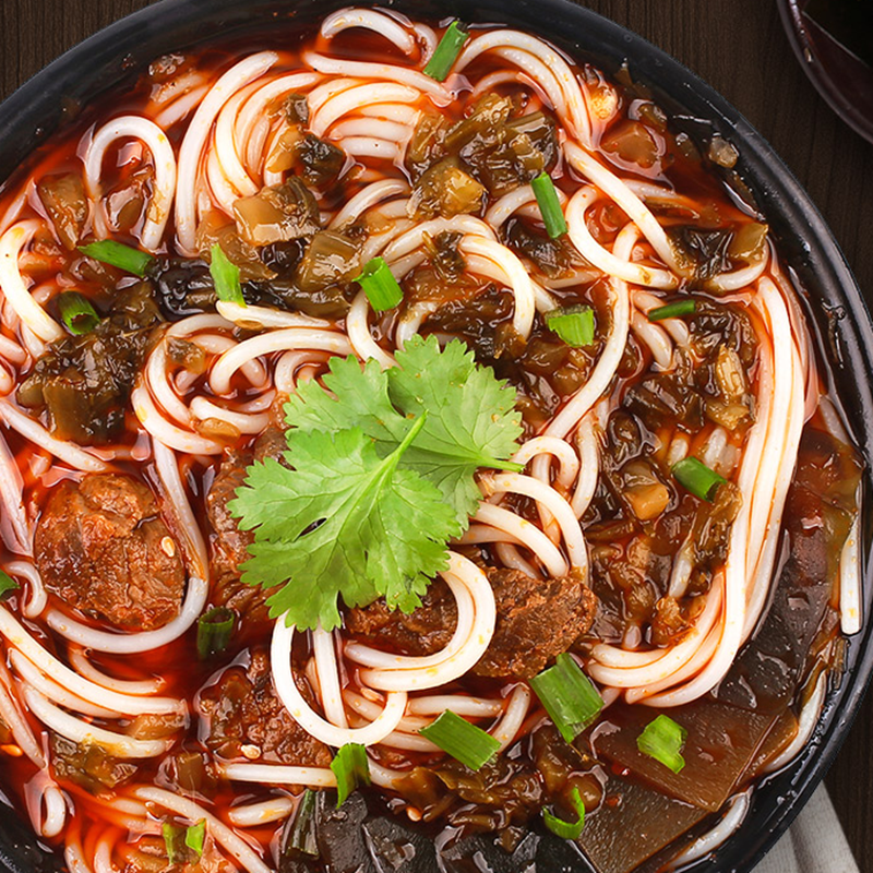 脍记南充米粉正宗四川特产地方米线方便速食袋装牛肉味肥肠味微辣