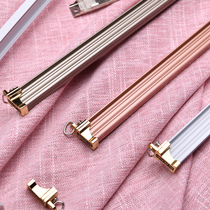 Bay window curtain track bendable rail top-mounted curved rail U-shaped L-shaped double-track single-track mute slide bracket accessories