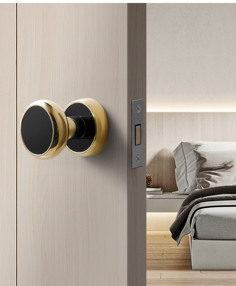 室内卧室隐形木门锁简约单舌暗门锁墙面单面门锁无钥匙家用通用型