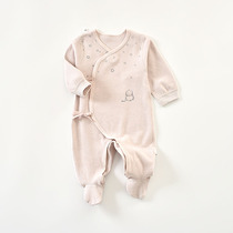 Newborn baby clothes autumn and winter beginnsconjoined clothing barefoot baby monk conserved bag fart for 0-3 months