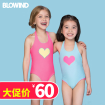 Childrens swimsuit Toddler girls hot spring love sunscreen swimsuit quick-drying cute one-piece swimming suit