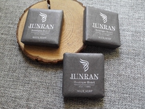 Star hotel disposable toiletries soap wholesale 30 grams square thick paper packaging small soap custom logo