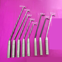 New steel bar threaded hook manual high hardness binding steel groove tie hook stainless steel hook fishing