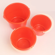 Bucket Tune Paint Bucket Multifunction Fine Arts Raw Conditioning Paint Durable Plastic Red Children Toy Handle Small Bucket