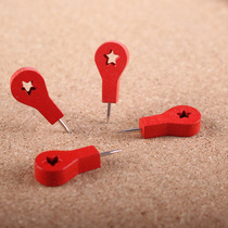 Solid Wood pushpin creative manual nail landmark nail marking display board cork board convenient nail nail sandbox demonstration fixed