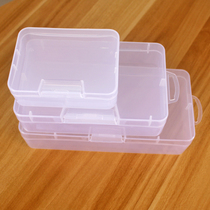 Pp transparent plastic storage box jewelry storage key box electronic components jewelry storage box certificate business card lock box