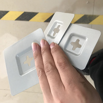 Mirror hanging piece wall hole hanging ring piece buckle glass sticky hole cross card groove back plate hanging round hoist hole adsorption hanging clip