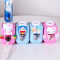 Fully Automatic toothpaste cartoon cute manual toothpaste squeezer wall-mounted suction Wall lazy artifact holder rack