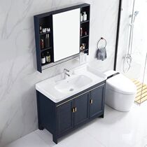 Space aluminum bathroom cabinet wash basin cabinet combination modern simple floor-to-ceiling washbasin bathroom bathroom cabinet