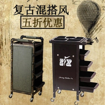 Factory direct sale beauty salon tool cart hair salon five-layer bar car barber shop trolley five-story
