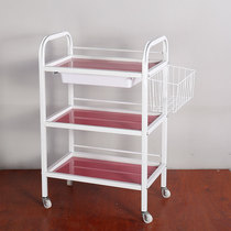 Reinforced beauty cart special beauty salon special shelf tool cart trolley hairdressing cart three layers
